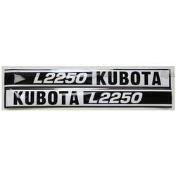 KU80560    Hood Decals---L2250 Black/White